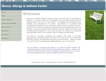 Tablet Screenshot of mercerallergy.com